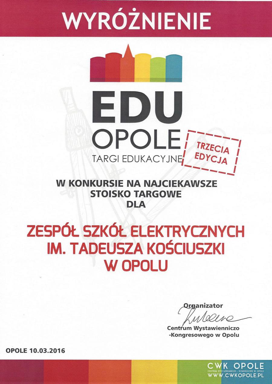 wyroznienie edu opole