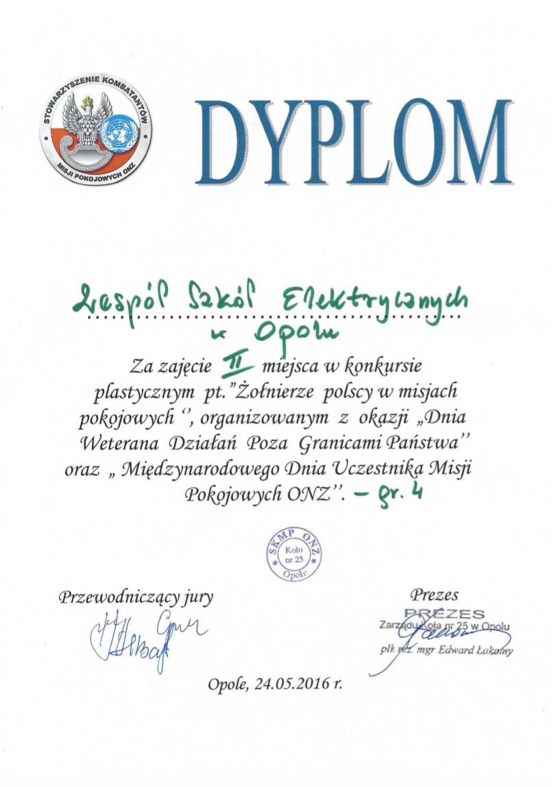 dzien weterana dyplom a