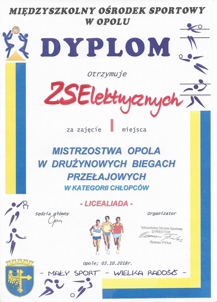 biegi przelajowe dyplom